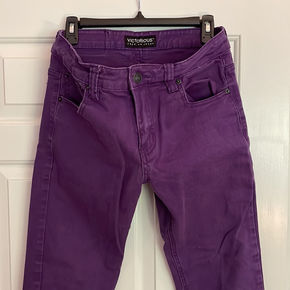 Purple Stylish Retro Jeans